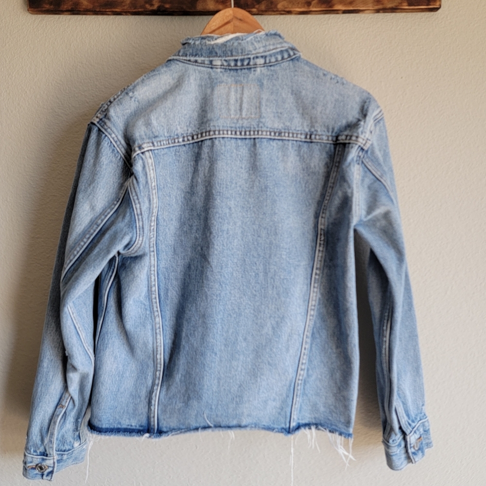 Levi's Embroidered Palm Tree Denim Jacket - Picture 3 of 5